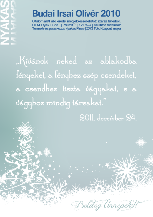 Karácsonyi italcímke idézettel | Kód: xmas03 - Vissza az ünnepi italcímke sablonokhoz!